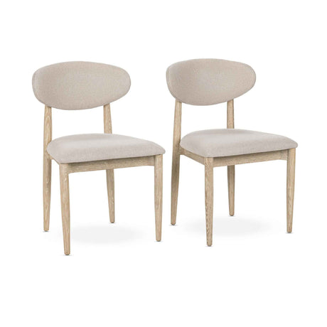 Tiber Dining Chair Set of 2 - Cream Washed by Classic Home at Eve Furniture