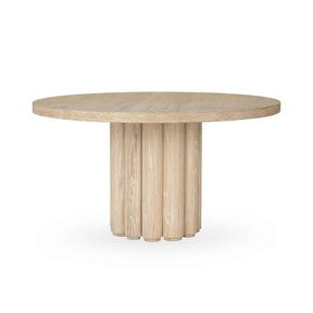 Tiber Dining Table - Cream Washed by Classic Home at Eve Furniture