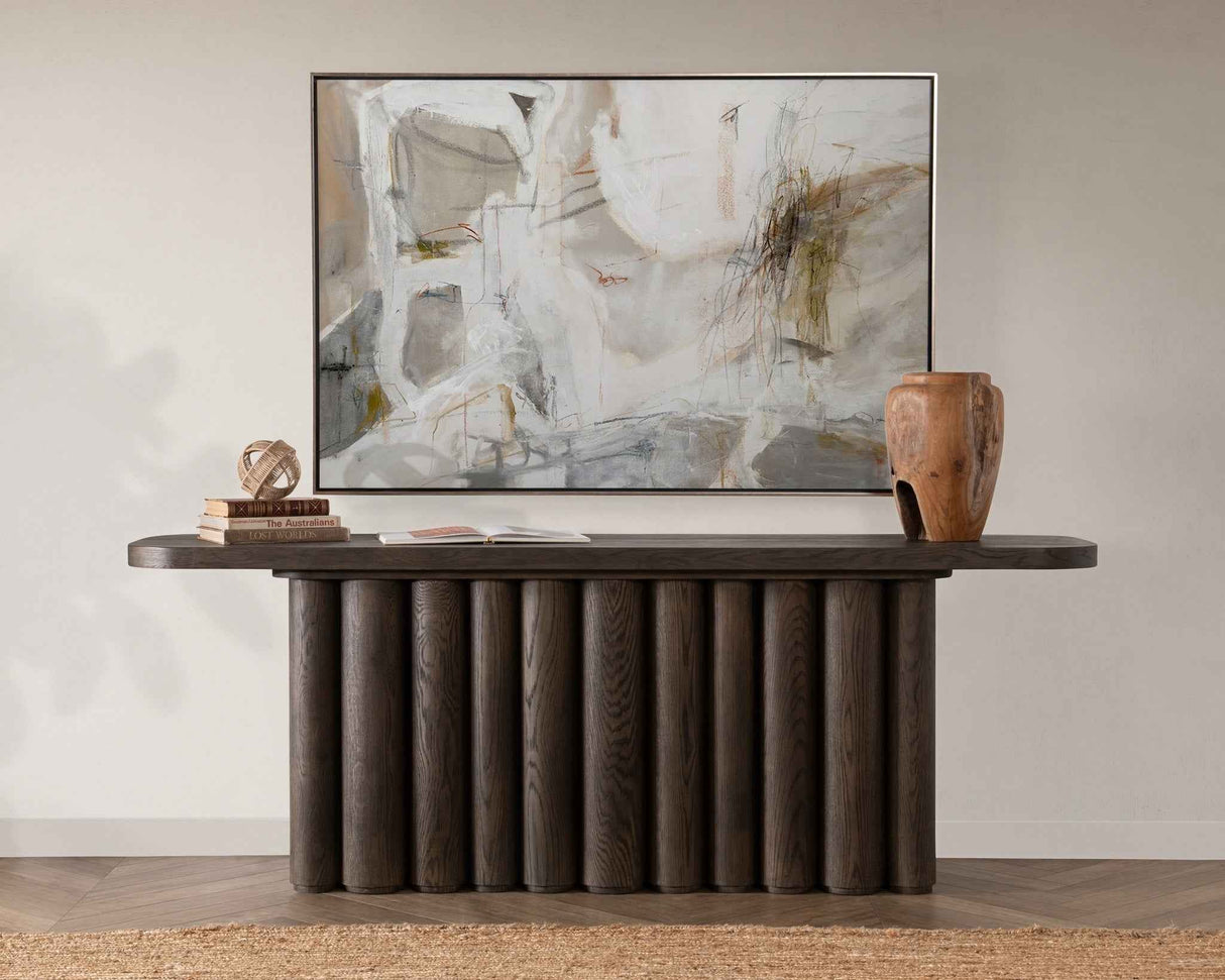 Tiber Toasted Brown Console Table by Classic Home at Eve Furniture