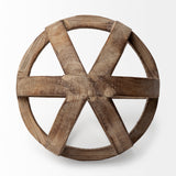 Tibik 8L x 8W Natural Wooden Orb by Mercana at Eve Furniture