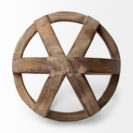 Tibik Natural Wooden Orb by Mercana at Eve Furniture