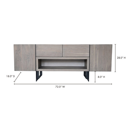 Tiburon Blush Multi Media Cabinet by MOES at Eve Furniture