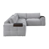 Tidal Gray 4-Piece Modular Sectional by Homelegance at Eve Furniture