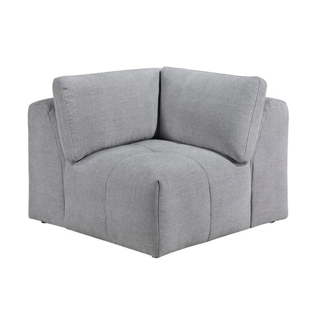 Tidal Gray 5-Piece Modular Sectional with Ottoman by Homelegance at Eve Furniture