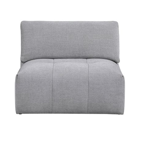 Tidal Gray 4-Piece Modular Sectional with Ottoman by Homelegance at Eve Furniture