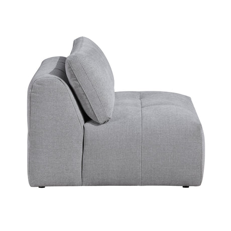 Tidal Gray 4-Piece Modular Sectional with Ottoman by Homelegance at Eve Furniture