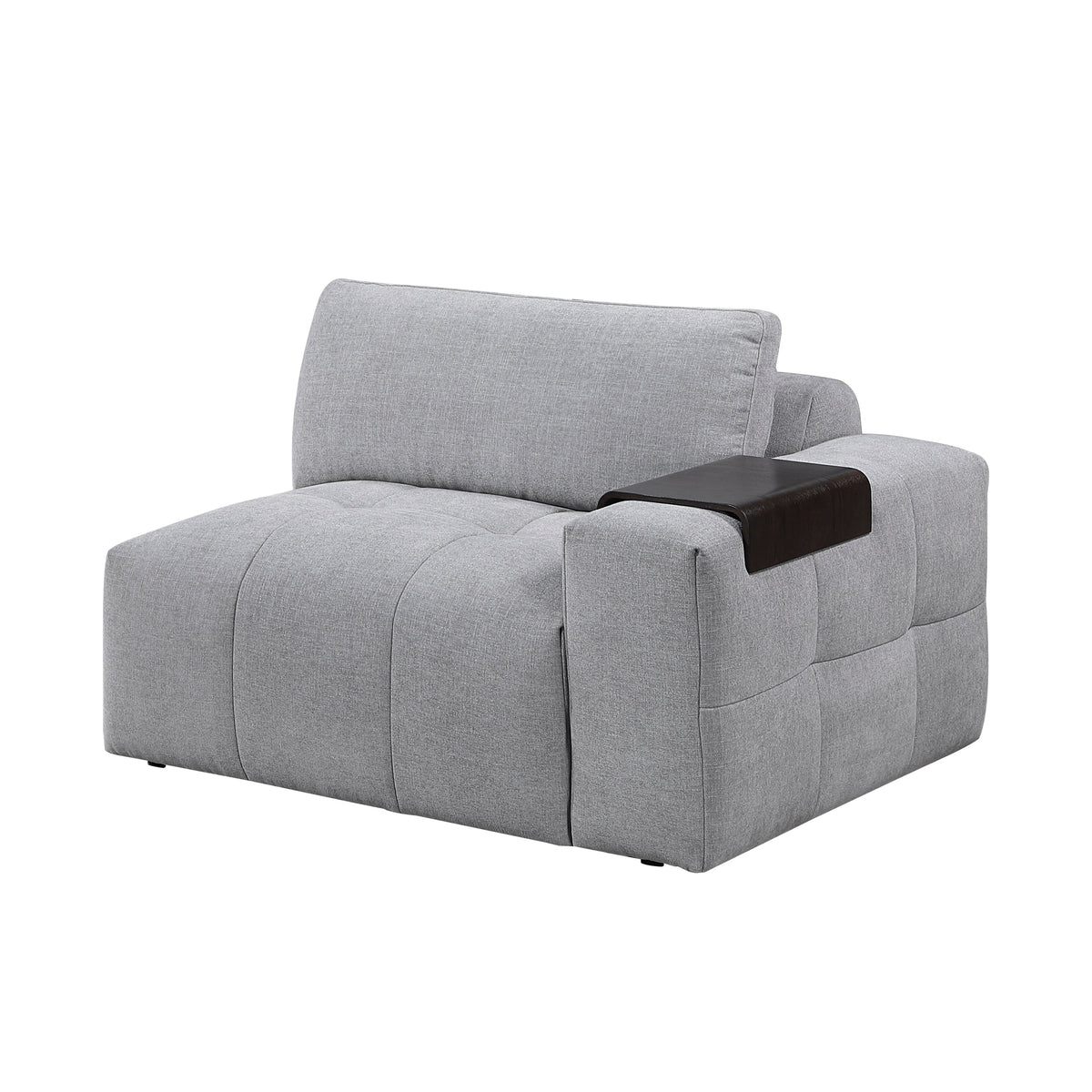 Tidal Gray 4-Piece Modular Sectional with Ottoman by Homelegance at Eve Furniture