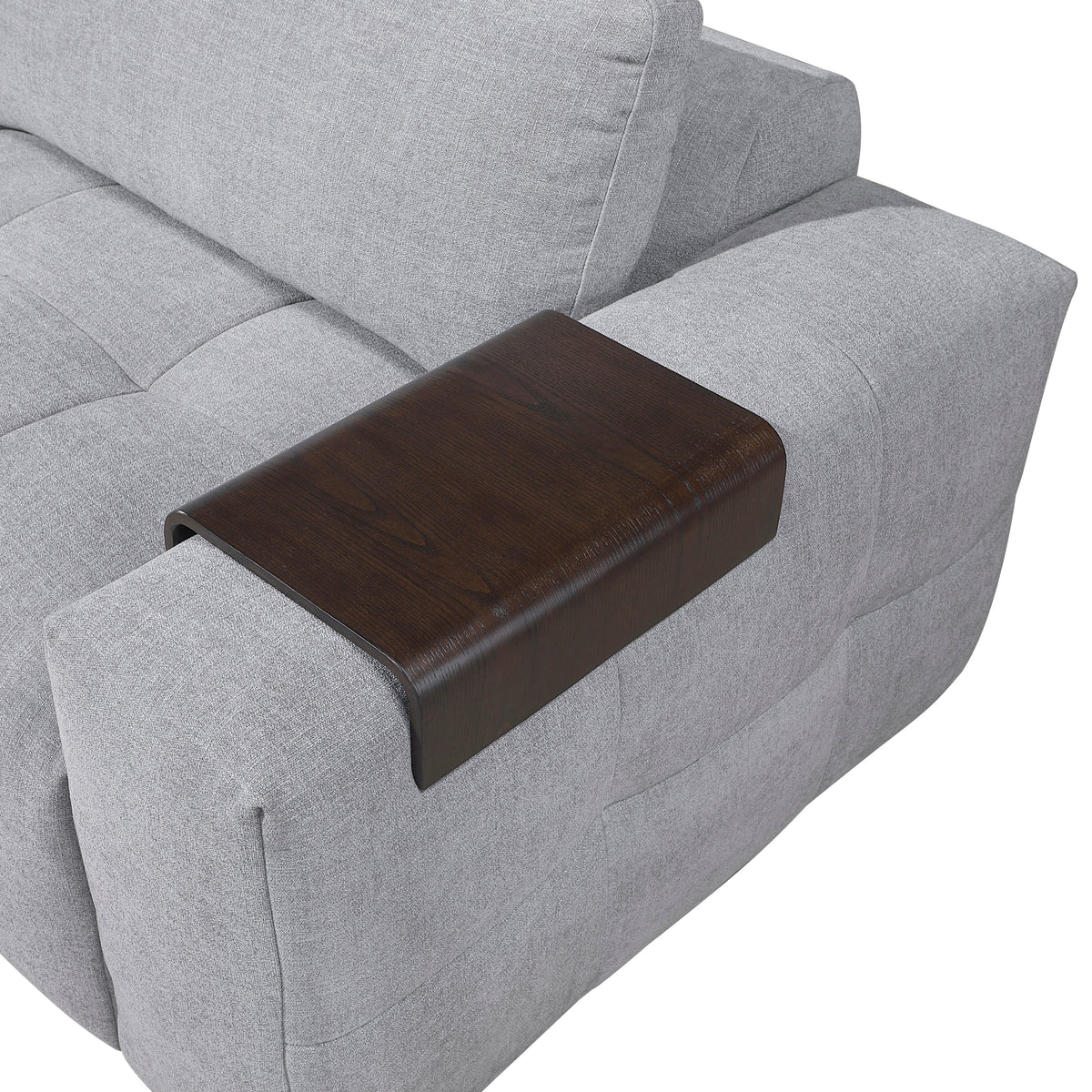 Tidal Gray 4-Piece Modular Sectional with Ottoman by Homelegance at Eve Furniture