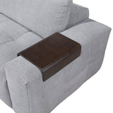 Tidal Gray 4-Piece Modular Sectional with Ottoman by Homelegance at Eve Furniture
