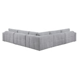 Tidal Gray 5-Piece Modular Sectional by Homelegance at Eve Furniture