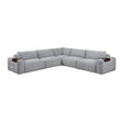 Tidal Gray 5-Piece Modular Sectional by Homelegance at Eve Furniture