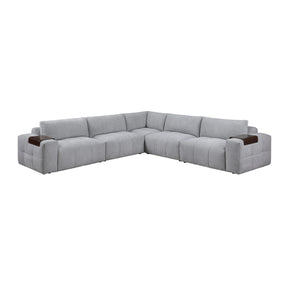 Tidal Gray 5-Piece Modular Sectional by Homelegance at Eve Furniture