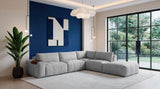 Tidal Gray 5-Piece Modular Sectional with Ottoman by Homelegance at Eve Furniture