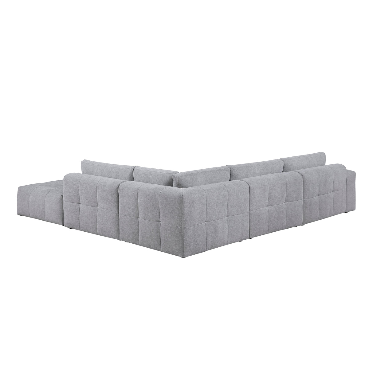 Tidal Gray 5-Piece Modular Sectional with Ottoman by Homelegance at Eve Furniture