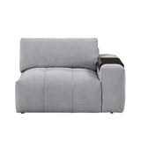 Tidal Gray 6-Piece Modular Sectional with Two Ottomans by Homelegance at Eve Furniture