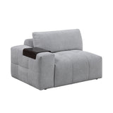 Tidal Gray 6-Piece Modular Sectional with Two Ottomans by Homelegance at Eve Furniture