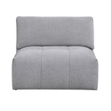 Tidal Gray 6-Piece Modular Sectional with Two Ottomans by Homelegance at Eve Furniture