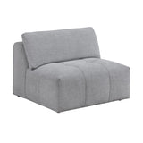 Tidal Gray 5-Piece Modular Sectional with Ottoman by Homelegance at Eve Furniture