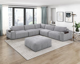 Tidal Gray Armless Chair by Homelegance at Eve Furniture
