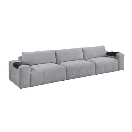 Tidal Gray Sofa by Homelegance at Eve Furniture