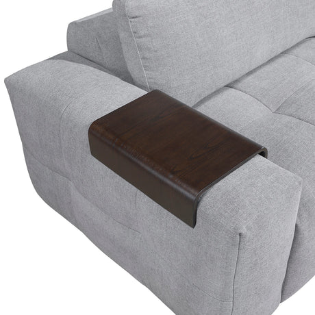 Tidal Gray 5-Piece Modular Sectional with Ottoman by Homelegance at Eve Furniture