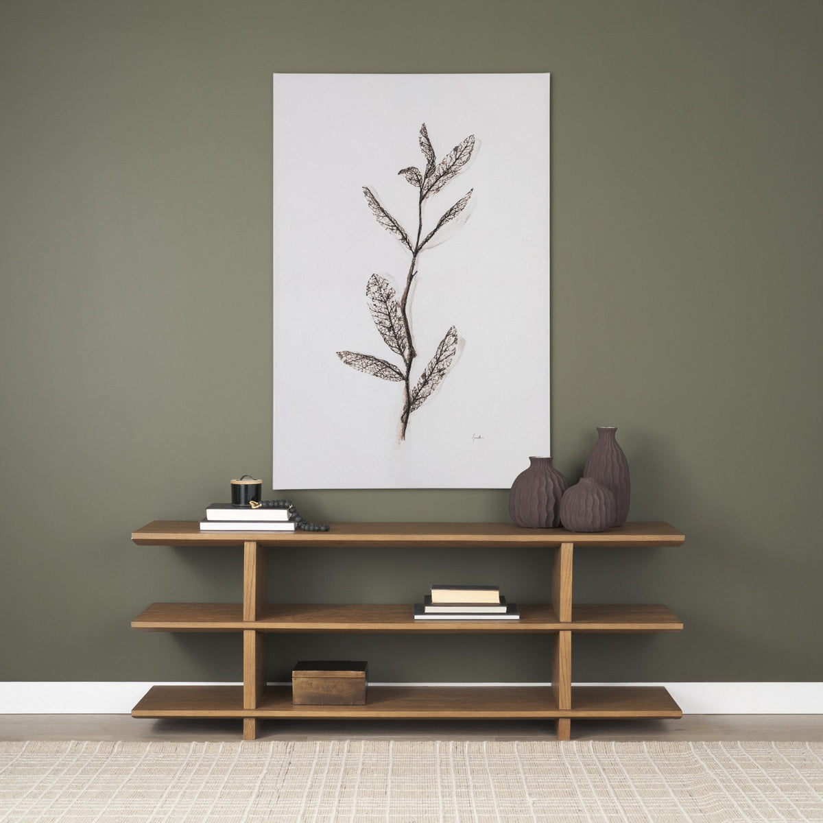Tidal Tall Ceramic Rippled Decorative Vase by Mercana at Eve Furniture