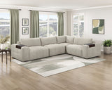 Tidal Taupe 4-Piece Modular Sectional by Homelegance at Eve Furniture