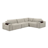 Tidal Taupe 4-Piece Modular Sectional by Homelegance at Eve Furniture