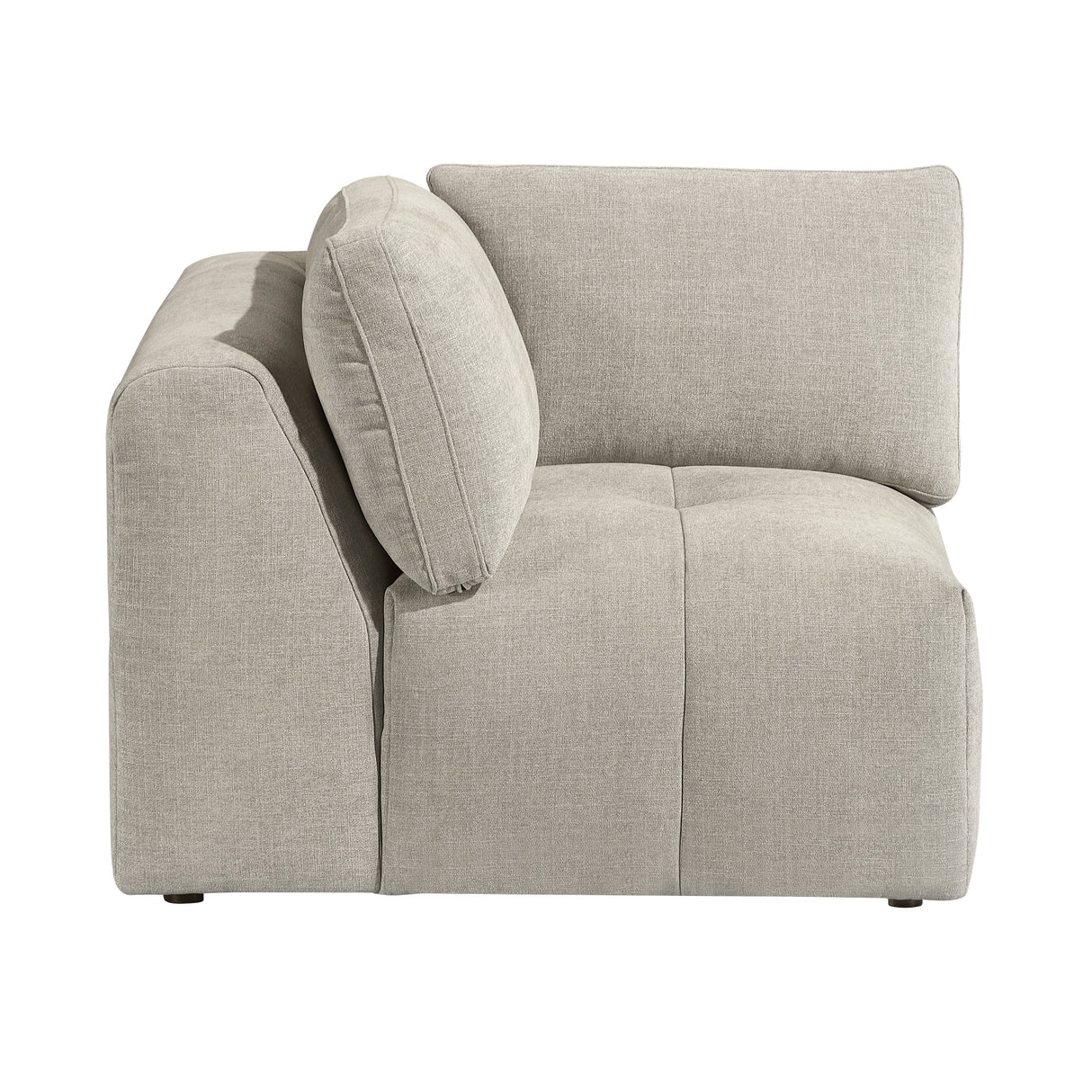 Tidal Taupe 4-Piece Modular Sectional with Ottoman by Homelegance at Eve Furniture