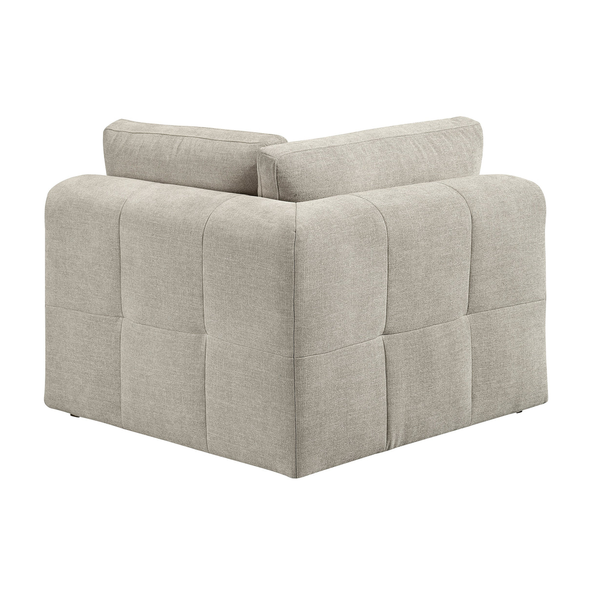 Tidal Taupe 4-Piece Modular Sectional with Ottoman by Homelegance at Eve Furniture