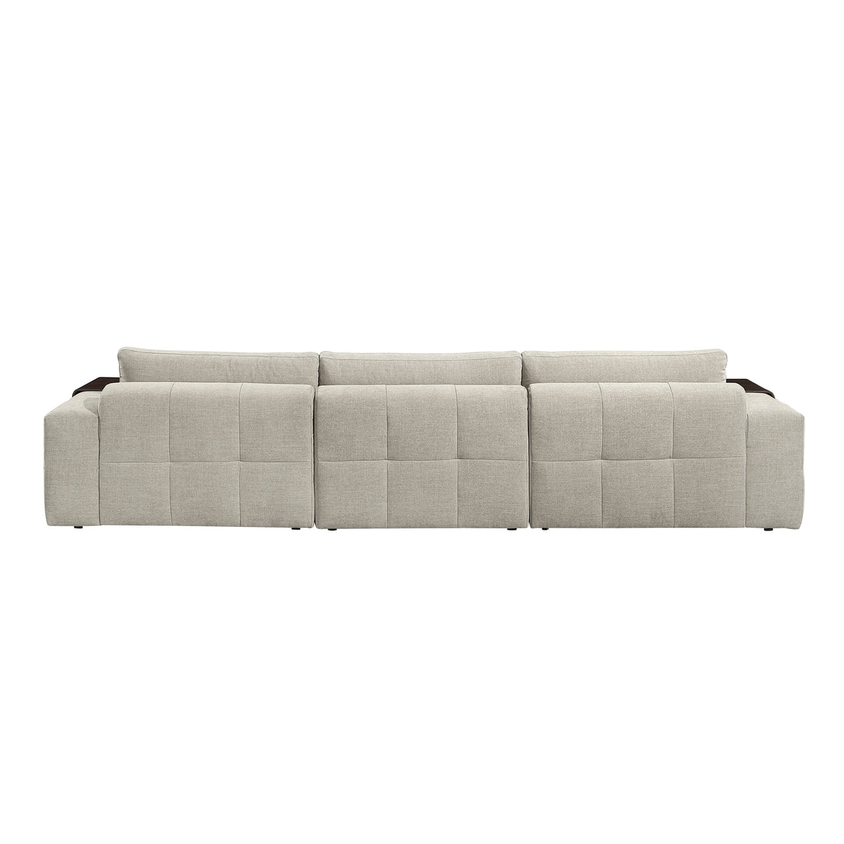 Tidal Taupe 4-Piece Modular Sectional with Ottoman by Homelegance at Eve Furniture
