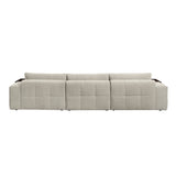 Tidal Taupe 4-Piece Modular Sectional with Ottoman by Homelegance at Eve Furniture