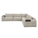 Tidal Taupe 5-Piece Modular Sectional by Homelegance at Eve Furniture