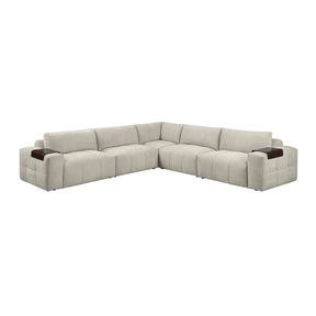 Tidal Taupe 5-Piece Modular Sectional by Homelegance at Eve Furniture