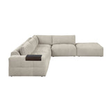 Tidal Taupe 5-Piece Modular Sectional with Ottoman by Homelegance at Eve Furniture