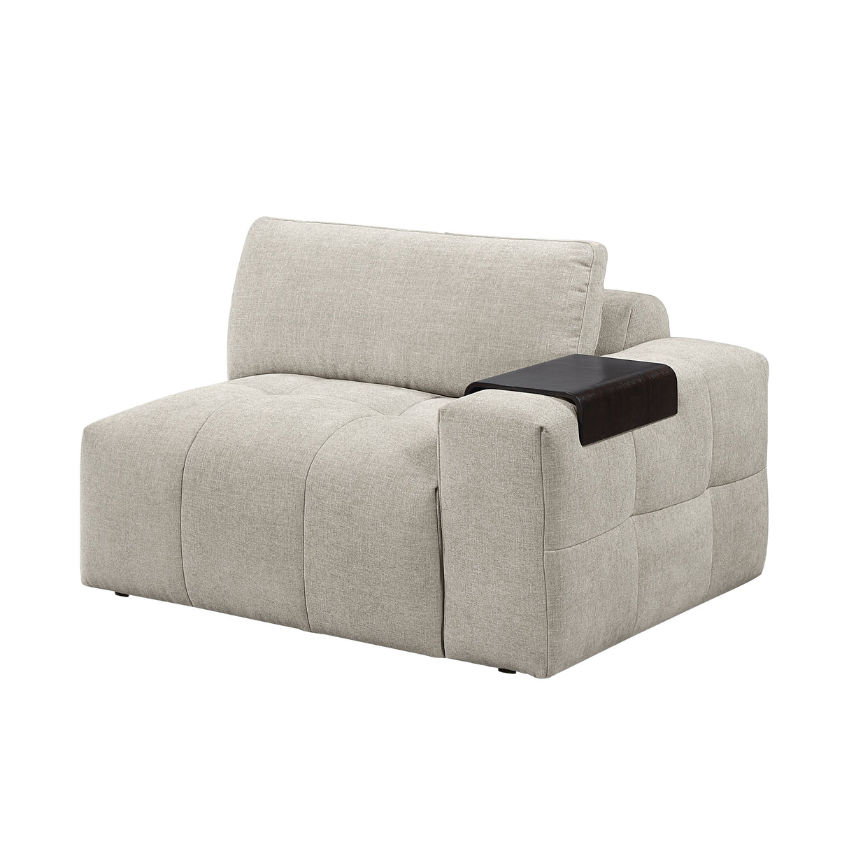 Tidal Taupe 6-Piece Modular Sectional with Ottoman by Homelegance at Eve Furniture