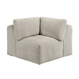 Tidal Taupe 6-Piece Modular Sectional with Ottoman by Homelegance at Eve Furniture