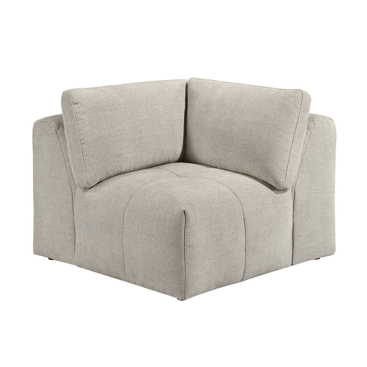 Tidal Taupe 6-Piece Modular Sectional with Ottoman by Homelegance at Eve Furniture