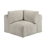 Tidal Taupe 6-Piece Modular Sectional with Ottoman by Homelegance at Eve Furniture