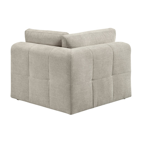 Tidal Taupe 6-Piece Modular Sectional with Ottoman by Homelegance at Eve Furniture