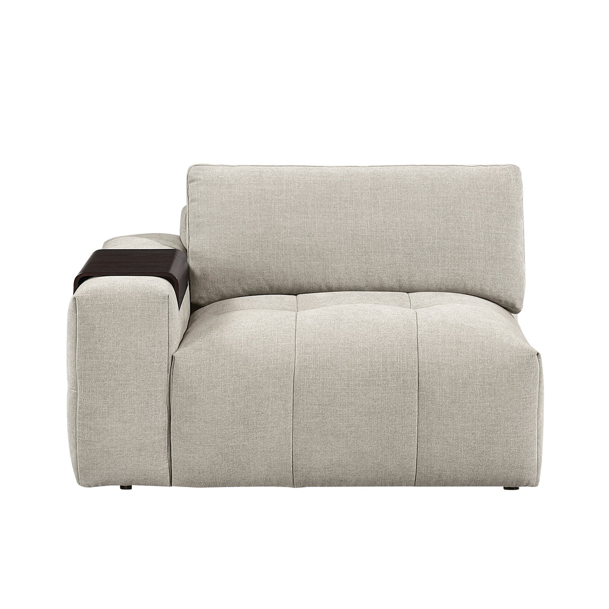 Tidal Taupe 6-Piece Modular Sectional with Ottoman by Homelegance at Eve Furniture