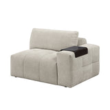 Tidal Taupe 6-Piece Modular Sectional with Two Ottomans by Homelegance at Eve Furniture