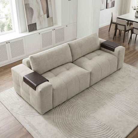 Tidal Taupe Modular Loveseat by Homelegance at Eve Furniture