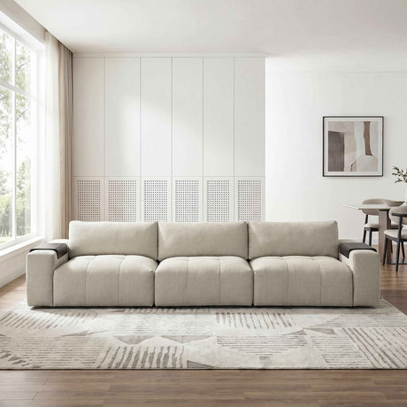 Tidal Taupe Modular Loveseat by Homelegance at Eve Furniture
