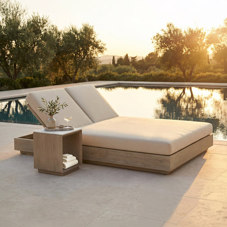 Tidecrest White Outdoor Side Table by Zuomod at Eve Furniture