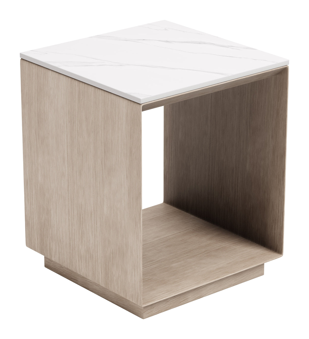 Tidecrest White Outdoor Side Table by Zuomod at Eve Furniture