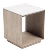 Tidecrest White Outdoor Side Table by Zuomod at Eve Furniture