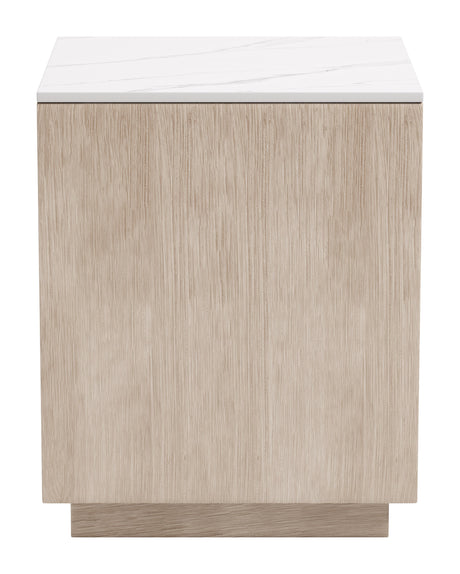 Tidecrest White Outdoor Side Table by Zuomod at Eve Furniture