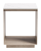 Tidecrest White Outdoor Side Table by Zuomod at Eve Furniture