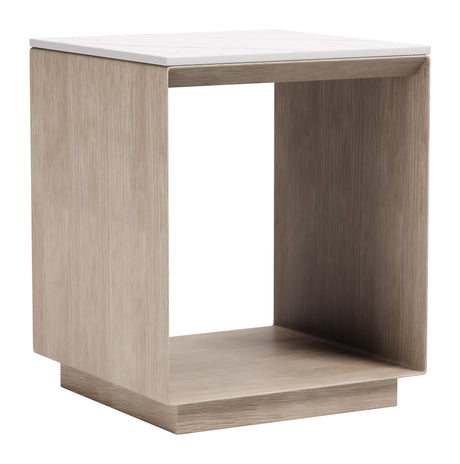Tidecrest White Outdoor Side Table by Zuomod at Eve Furniture